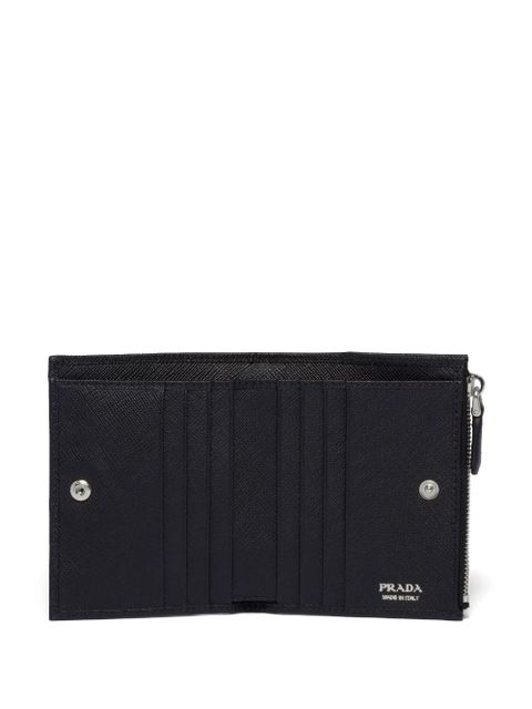 Prada triangle-logo Saffiano leather wallet - Black