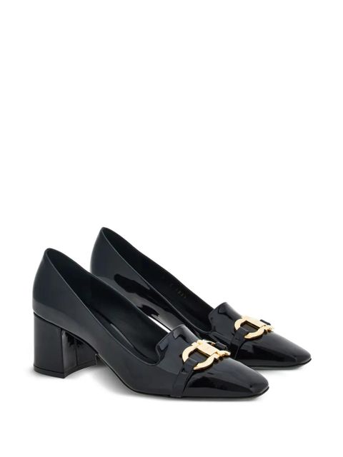 Ferragamo 60mm Gancini-buckle leather pumps - Black