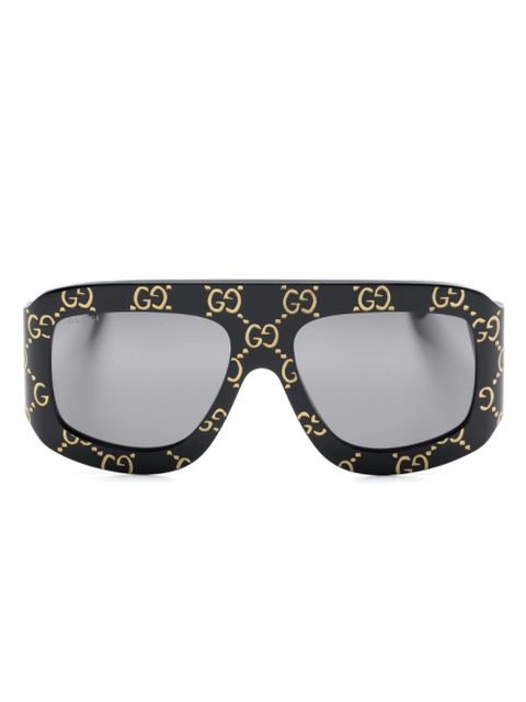 Gucci Eyewear GG Street pilot-frame sunglasses - Black