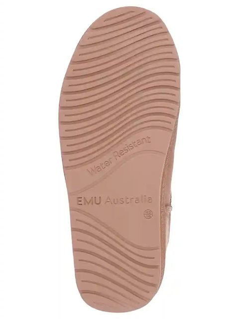 Emu Australia Śniegowce zamszowe Stinger Micro damskie kolor brązowy na płaskim obcasie ocieplone W10937