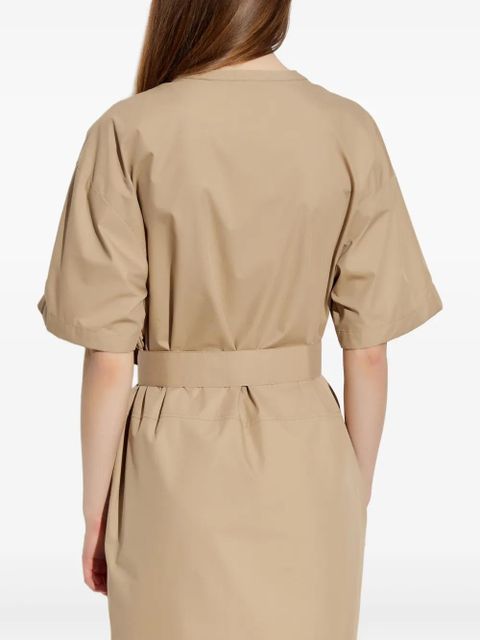Moncler belted midi dress - Neutrals