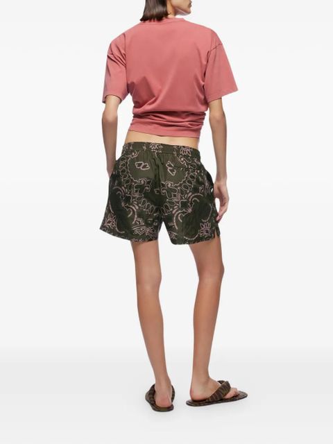 The Attico faded cotton T-shirt - Pink