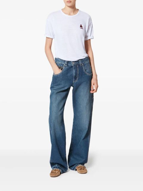 MARANT ÉTOILE Koldia logo T-shirt - White - zdjęcie produktu nr 2