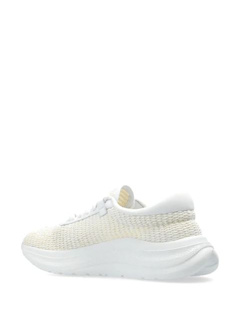Casadei Mia woven-design leather sneakers - White