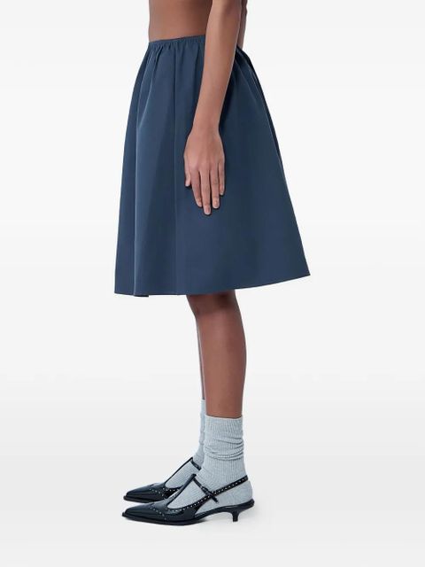 Miu Miu a-line midi elasticated skirt - Grey - zdjęcie produktu nr 2