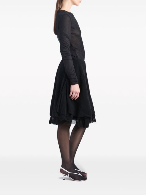 Proenza Schouler Dara long-sleeve jersey T-shirt - Black - zdjęcie produktu nr 2