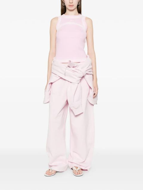 Off-White Spray- Off-Stamp ribbed tank top - Pink - zdjęcie produktu nr 2