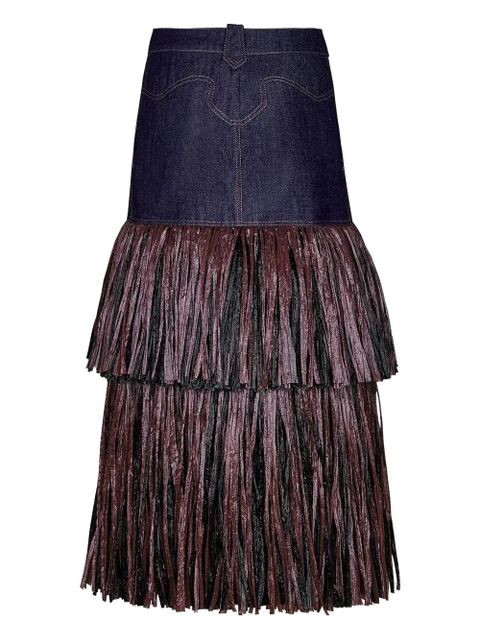 Johanna Ortiz Calipso skirt - Blue