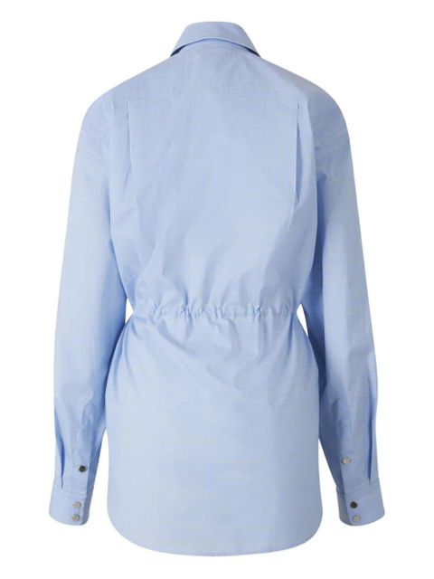 Rabanne drawstring-waist shirt - Blue