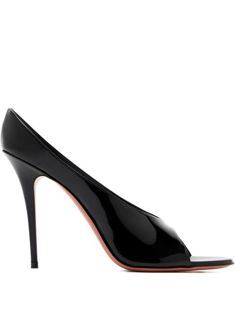 Amina Muaddi Anok patent sandals - Black - zdjęcie produktu nr 1