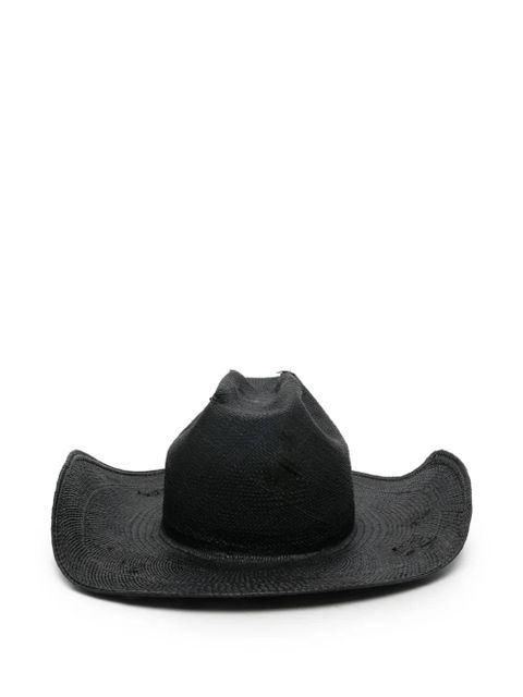 Ruslan Baginskiy Ruslan straw cowboy hat - Black