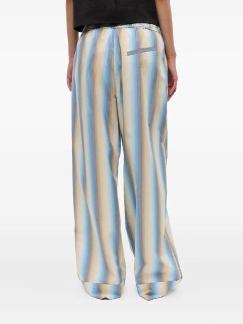 GANNI striped trousers - Neutrals