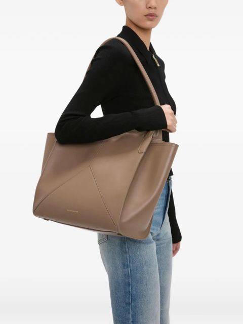 Victoria Beckham Victoria panelled leather tote bag - Brown - zdjęcie produktu nr 2
