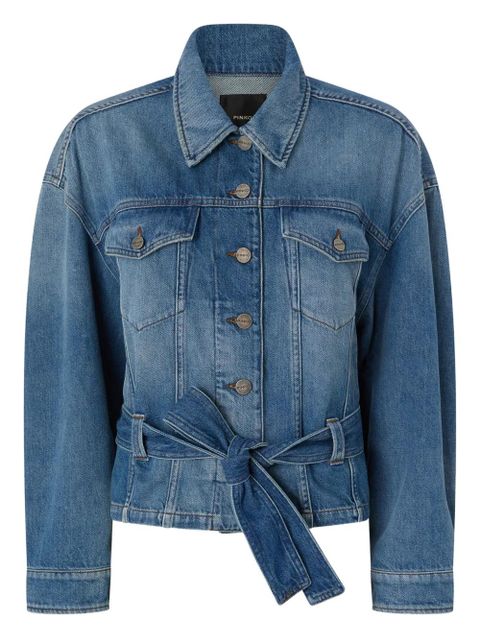 PINKO belted denim jacket - Blue - zdjęcie produktu nr 1