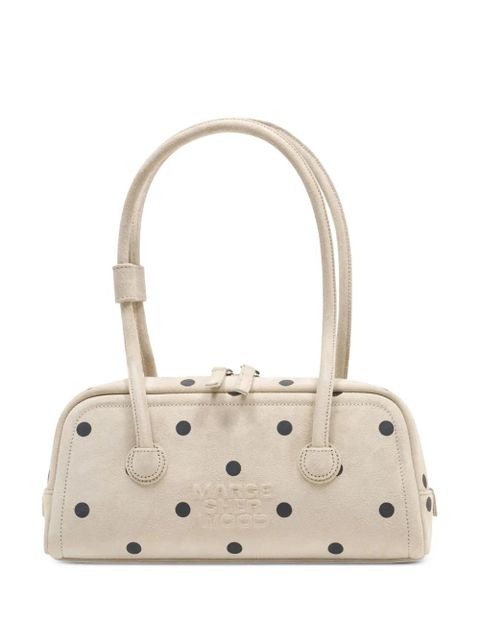 Marge Sherwood polka dot soft leather shoulder bag - Neutrals - zdjęcie produktu nr 1