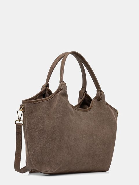 Answear.LAB torebka zamszowa kolor brązowy - zdjęcie produktu nr 2