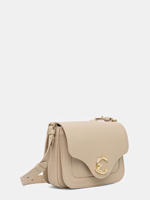 Coccinelle torebka skórzana kolor beżowy E1 SSL 15 01 01 - zdjęcie produktu nr 2