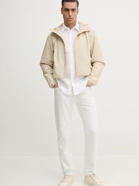 Rains kurtka Lohja Short Insulated Jacket W3T1 kolor beżowy przejściowa 15780