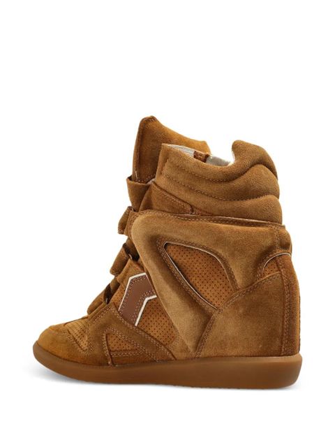 ISABEL MARANT Bekett touch-strap sneakers - Brown