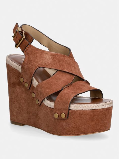 MICHAEL Michael Kors sandały zamszowe Raven Wedge Sandal