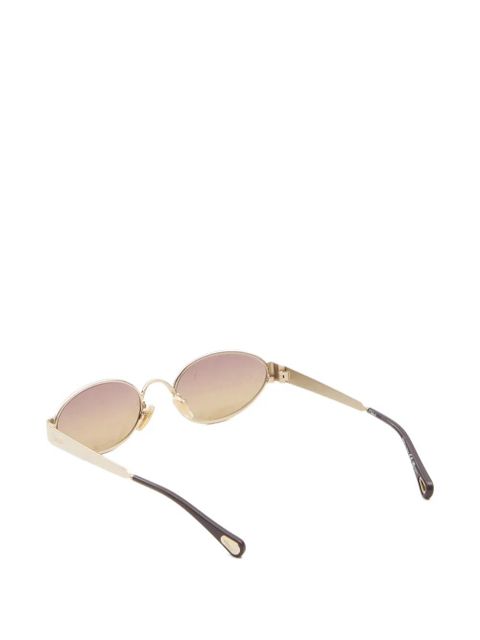 Chloé Holly oval-frame sunglasses - Gold - zdjęcie produktu nr 2