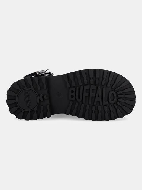 Buffalo sandały Pluto Gld damskie kolor czarny na platformie 1602269-BLK