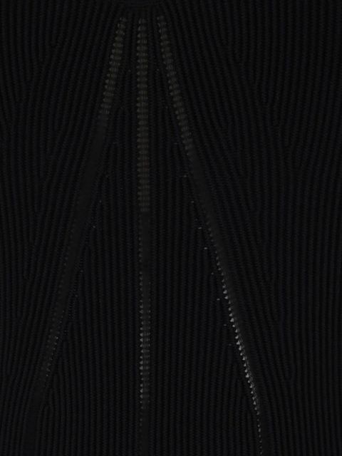 Alexander McQueen ribbed dress - Black