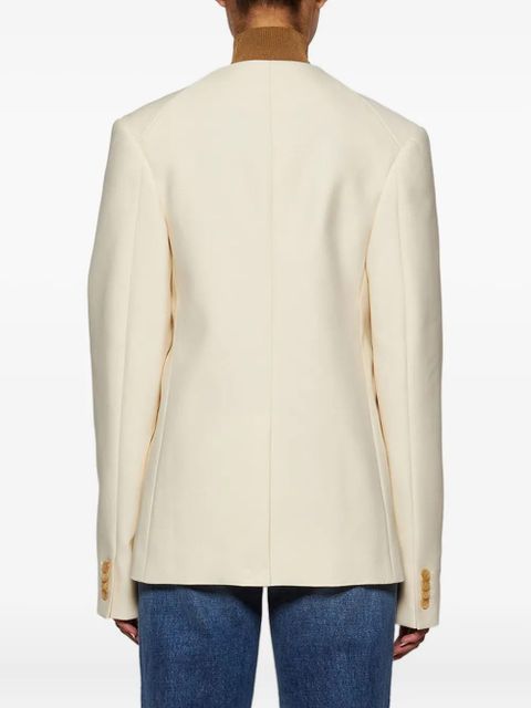 KHAITE Jameson button jacket - Neutrals