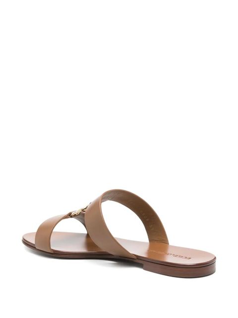 Dolce & Gabbana leather slides - Brown