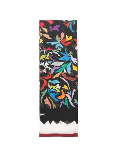 Missoni abstract-print scarf - Black - zdjęcie produktu nr 1