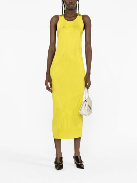 Jil Sander sleeveless ribbed maxi dress - Green - zdjęcie produktu nr 2