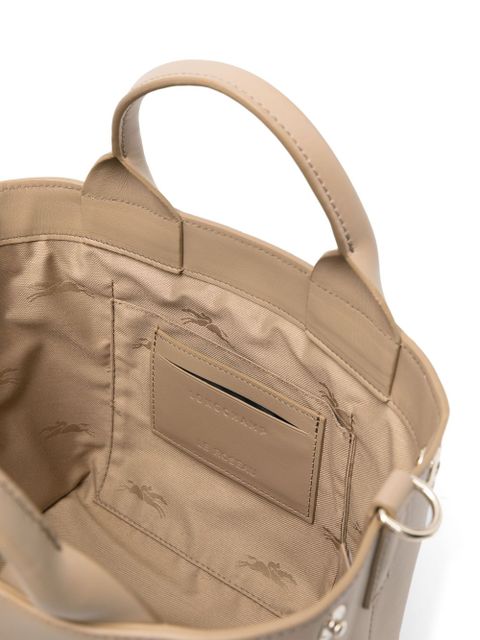 Longchamp small Le Roseau tote bag - Neutrals