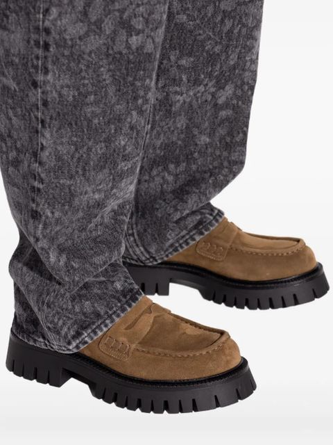 Golden Goose penny-strap platform loafers - Brown