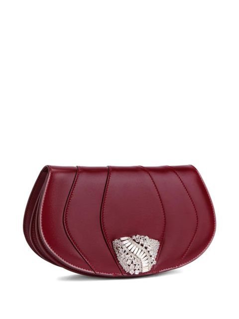 Giuseppe Zanotti Orbits leather clutch bag - Red - zdjęcie produktu nr 2