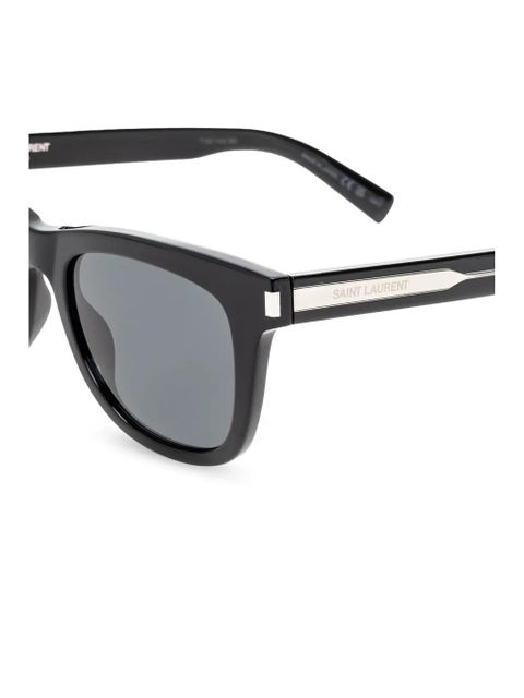 Saint Laurent Eyewear logo-engraved sunglasses - Black