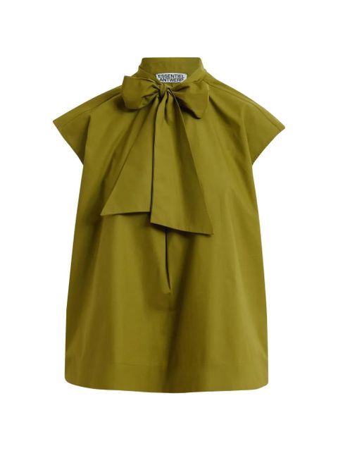 Essentiel Antwerp bow-detail blouse - Green - zdjęcie produktu nr 1