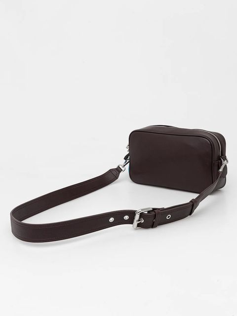 Patrizia Pepe torebka skórzana kolor brązowy 8B0254 L113