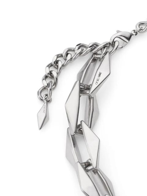 Jimmy Choo cable-chain link necklace - Silver