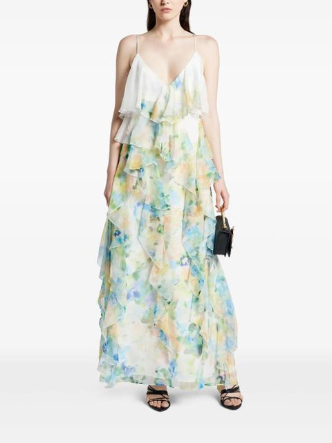 Aje ruffle-detailing midi dress - Blue - zdjęcie produktu nr 2