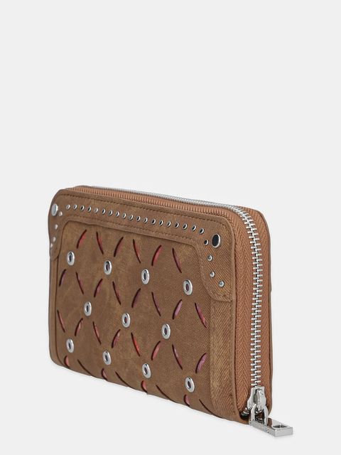 Desigual portfel YANKEE FIONACAMEL damski kolor brązowy 25WAYP34 - zdjęcie produktu nr 2