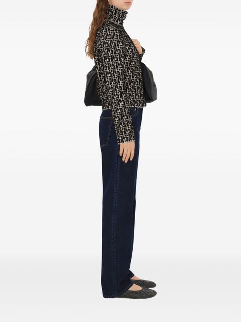 Burberry B Charm-intarsia sweater - Neutrals