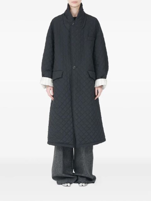 Maison Margiela quilted single-breasted coat - Black - zdjęcie produktu nr 2