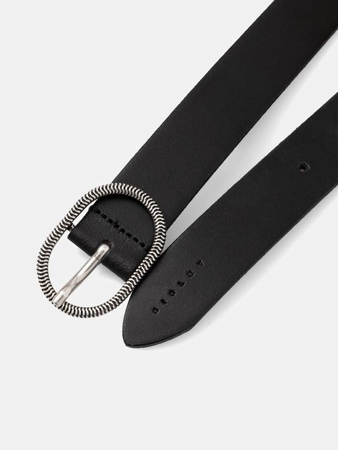 Sisley pasek skórzany damski kolor czarny 6R3NWL032 - zdjęcie produktu nr 2