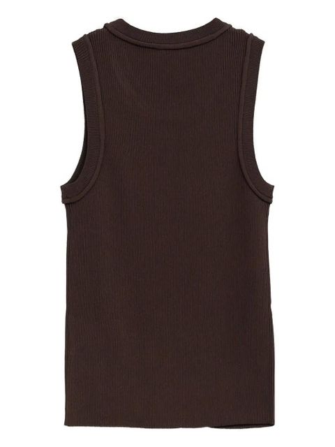LOEWE logo-embroidered tank top - Brown - zdjęcie produktu nr 2
