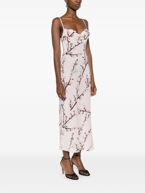 Alexander McQueen Blossom midi dress - Pink