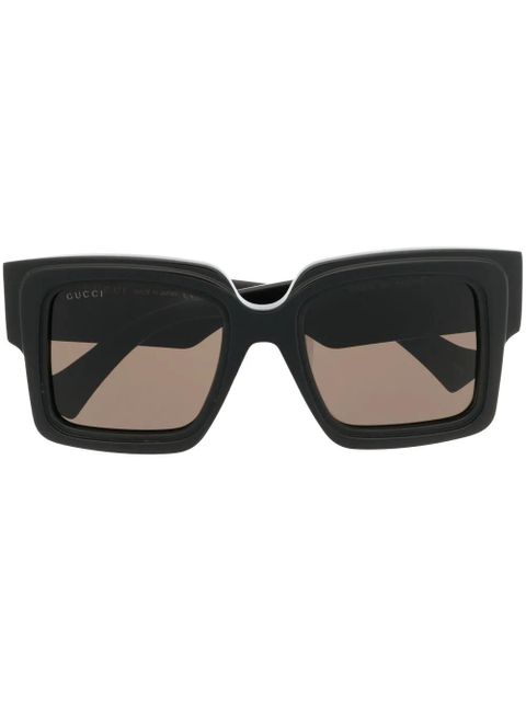 Gucci Eyewear oversized-frame sunglasses - Black - zdjęcie produktu nr 1