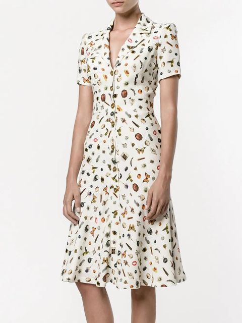 Alexander McQueen Obsession print shirt dress - Yellow - zdjęcie produktu nr 2
