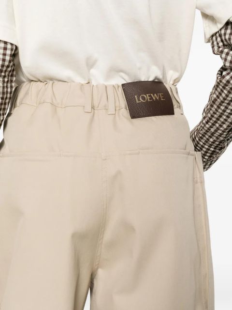 LOEWE patch-pocket trousers - Neutrals