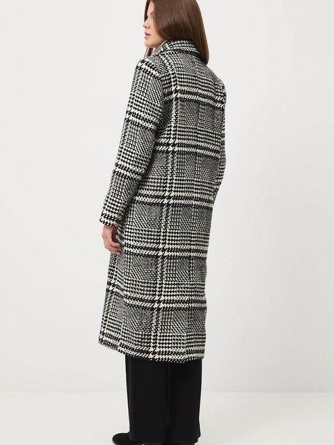 Medicine płaszcz z dodatkiem wełny kolor czarny