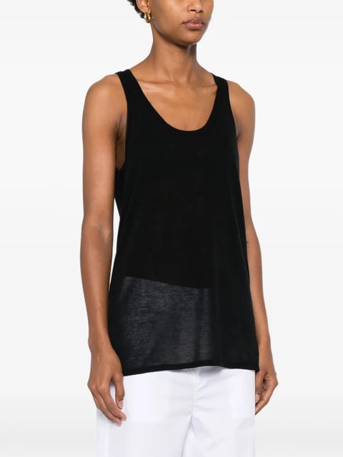 TOTEME knitted tank top - Black - zdjęcie produktu nr 2